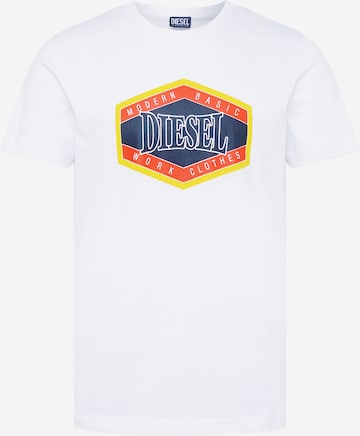 DIESEL - Camisa 'DIEGOR' em branco: frente