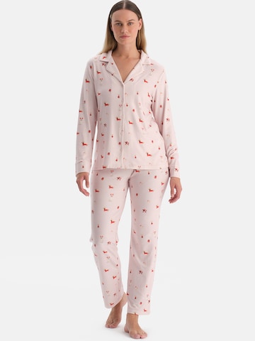 Dagi Пижама в Ярко-розовый: спереди