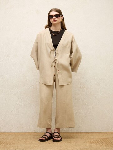 MANUKA Wide Leg Hose in Beige