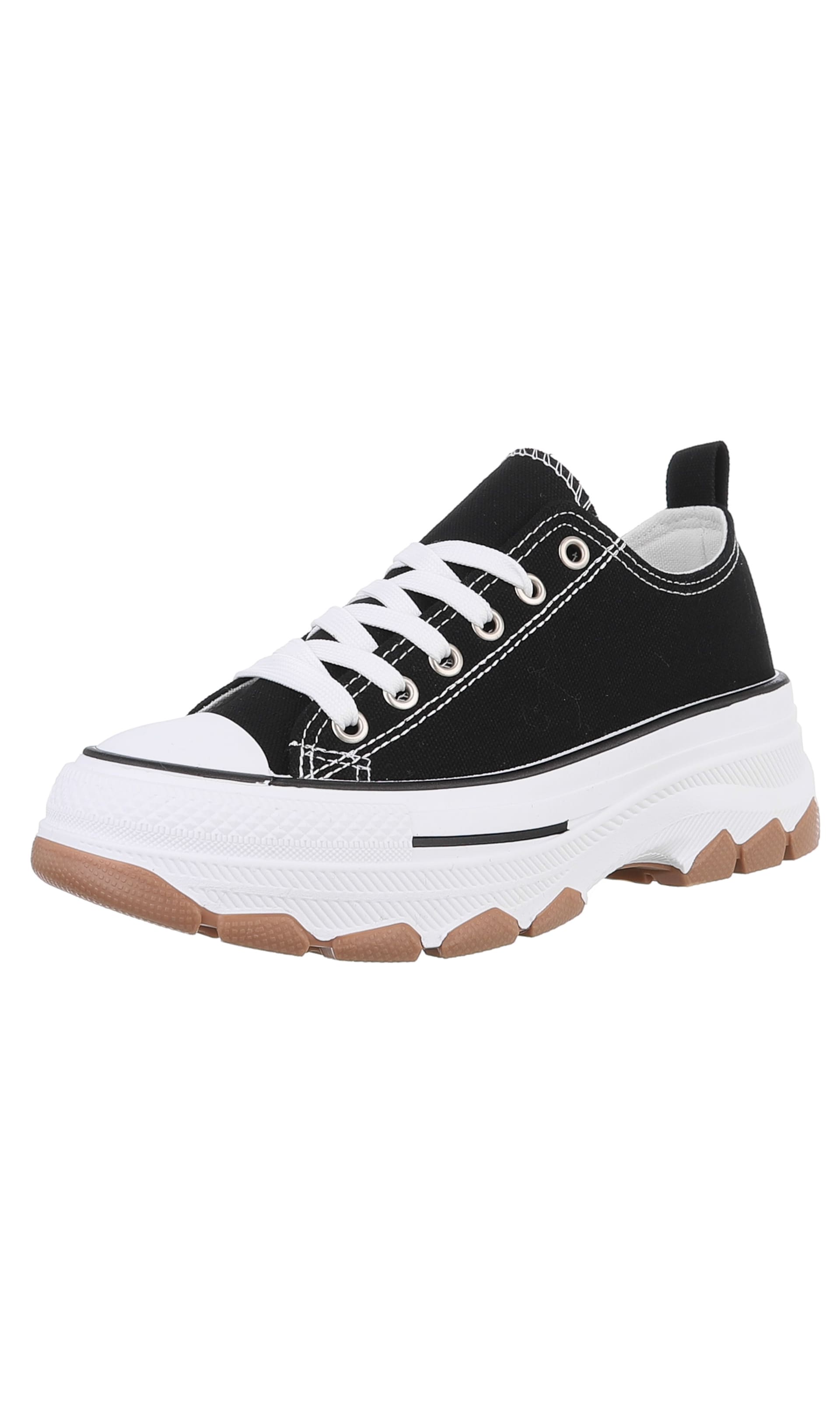 Ital-Design Sneaker in 36 in schwarz / weiß, Produktansicht