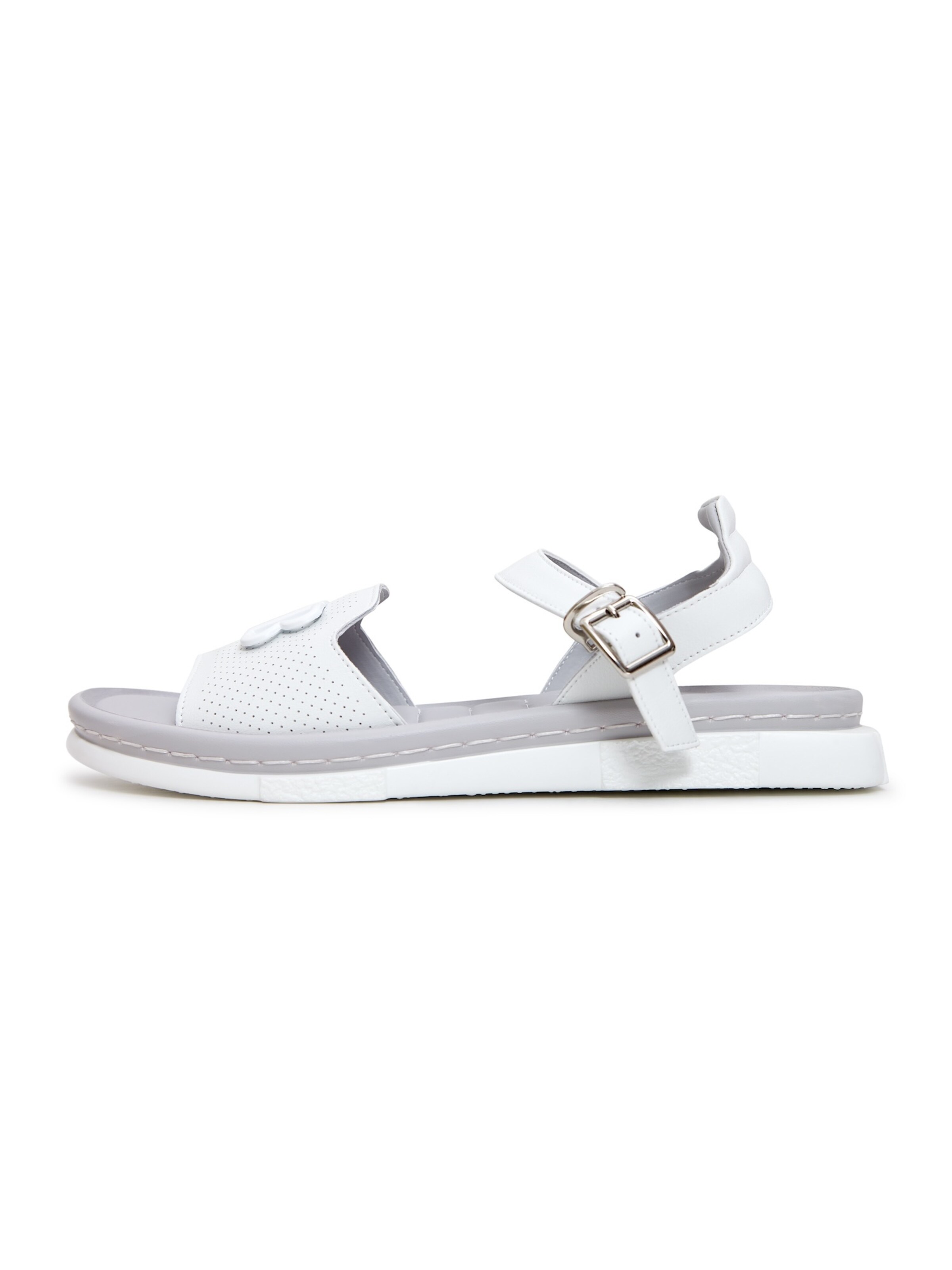 CESARE GASPARI Sandals in White: front