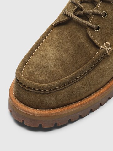 Scarpa stringata 'SLHHOLGER' di SELECTED in verde