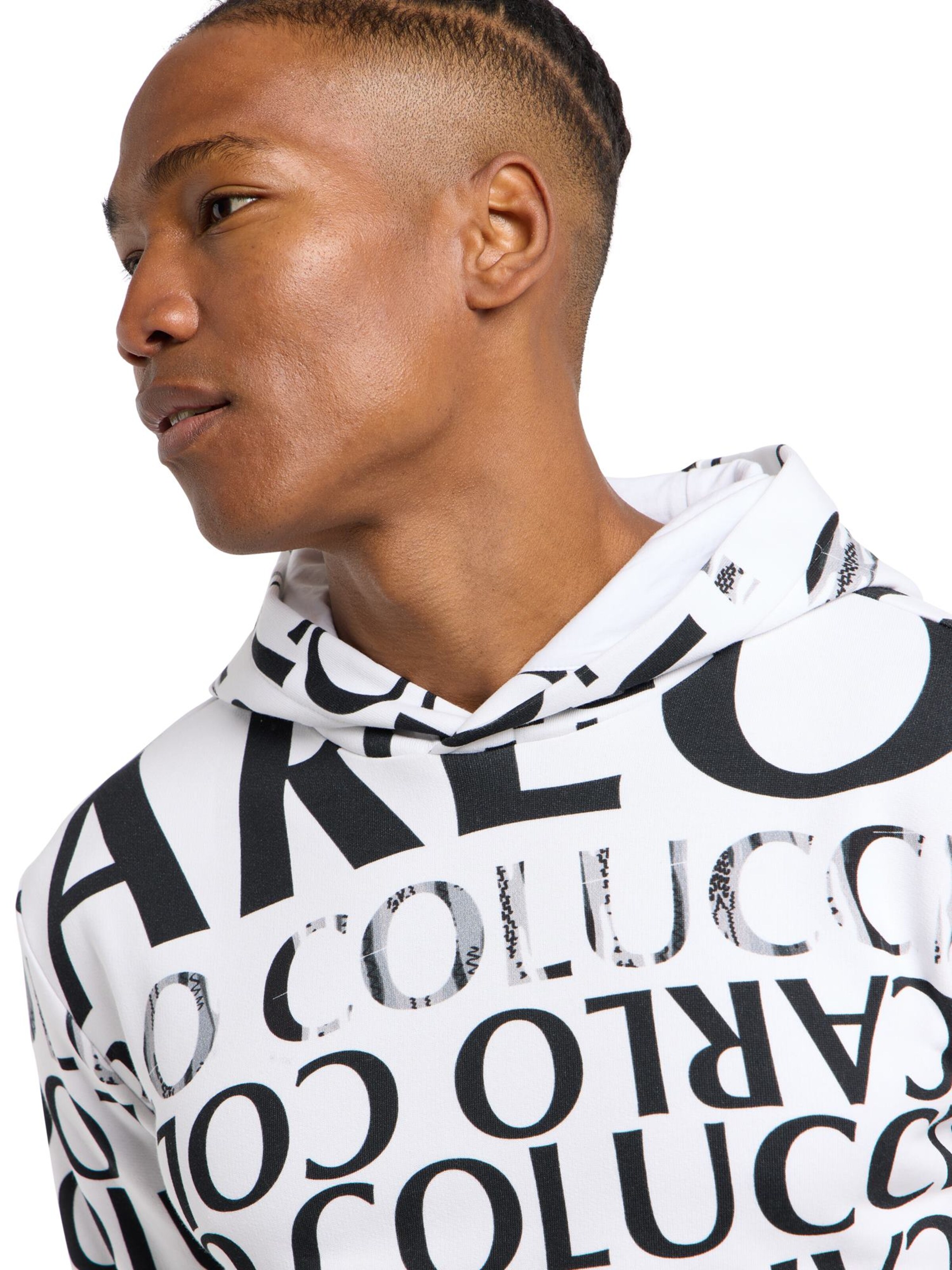 Carlo Colucci Sweatshirt 'Dipauli' in Weiß