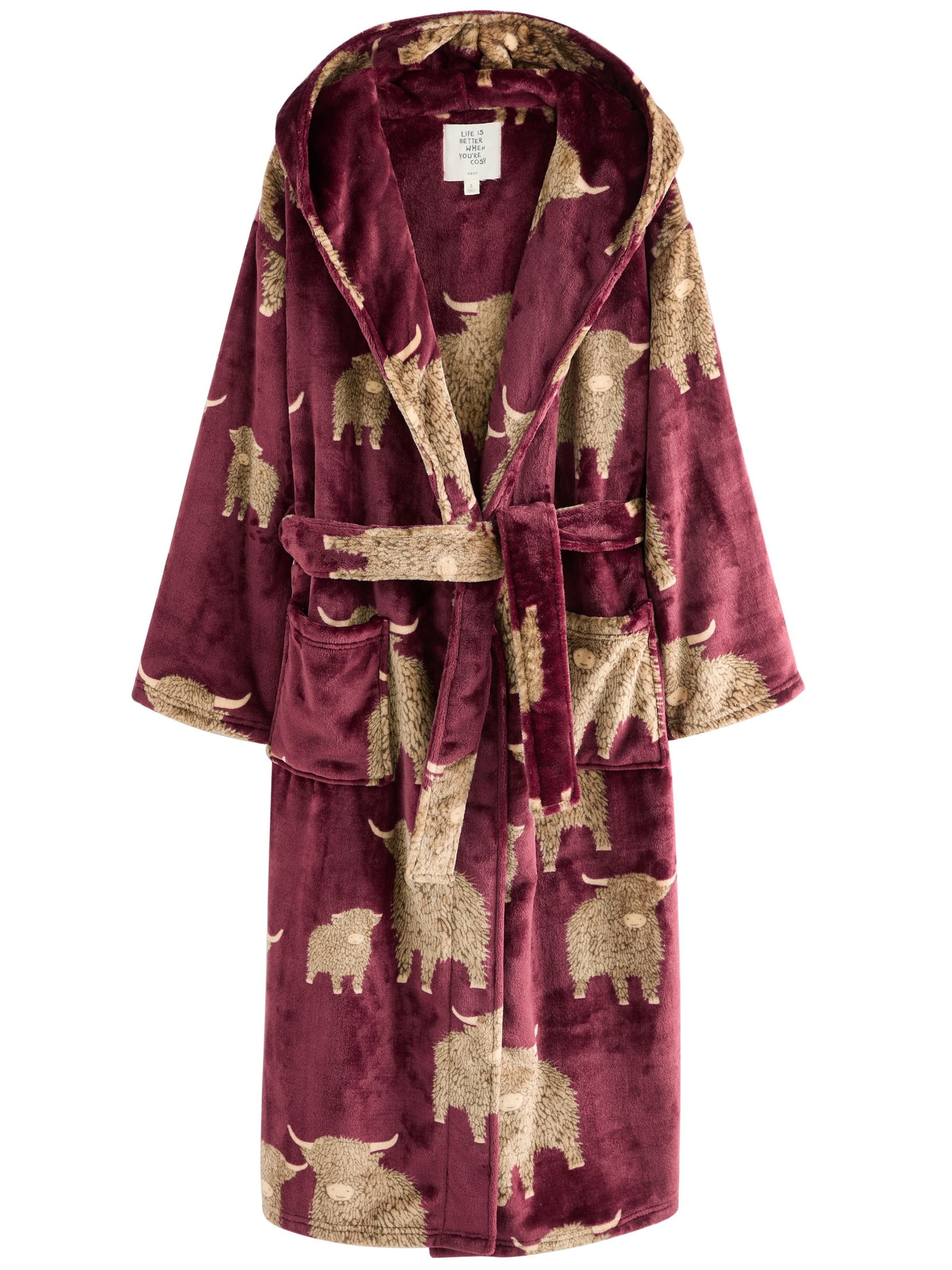 Halat pentru dimineață de la Next pe roșu: față