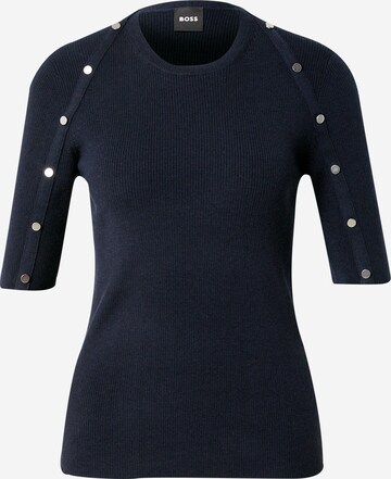 BOSS Sweater 'Famistosa' in Blue: front