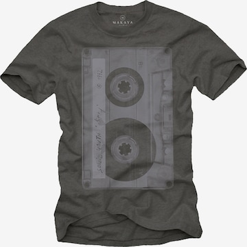 MAKAYA Shirt 'Tape' in Grey: front