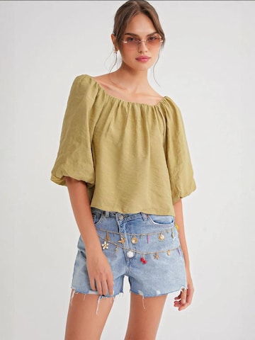 MixRay Blouse 'Blusen' in Green: front