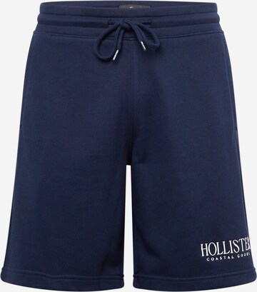 HOLLISTER Shorts 'FLEECE TECH' in Blau: predná strana