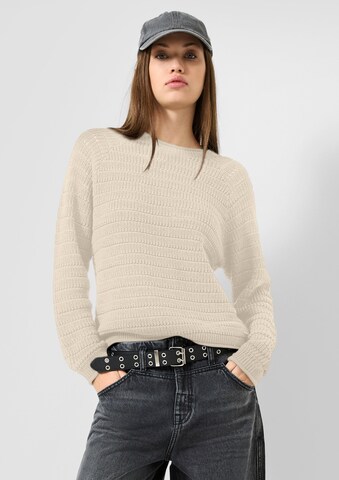 QS - Jersey en beige: frente