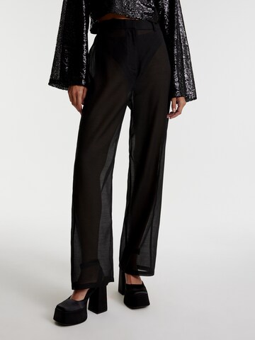 Wide Leg Pantalon 'Kendal' EDITED en noir : devant