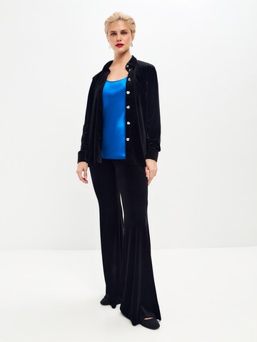 Serena Silueta Blouse 'Velvet Shirt' in Zwart