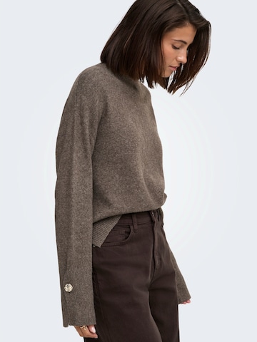 JDY Sweater 'JDYSABRINA' in Brown