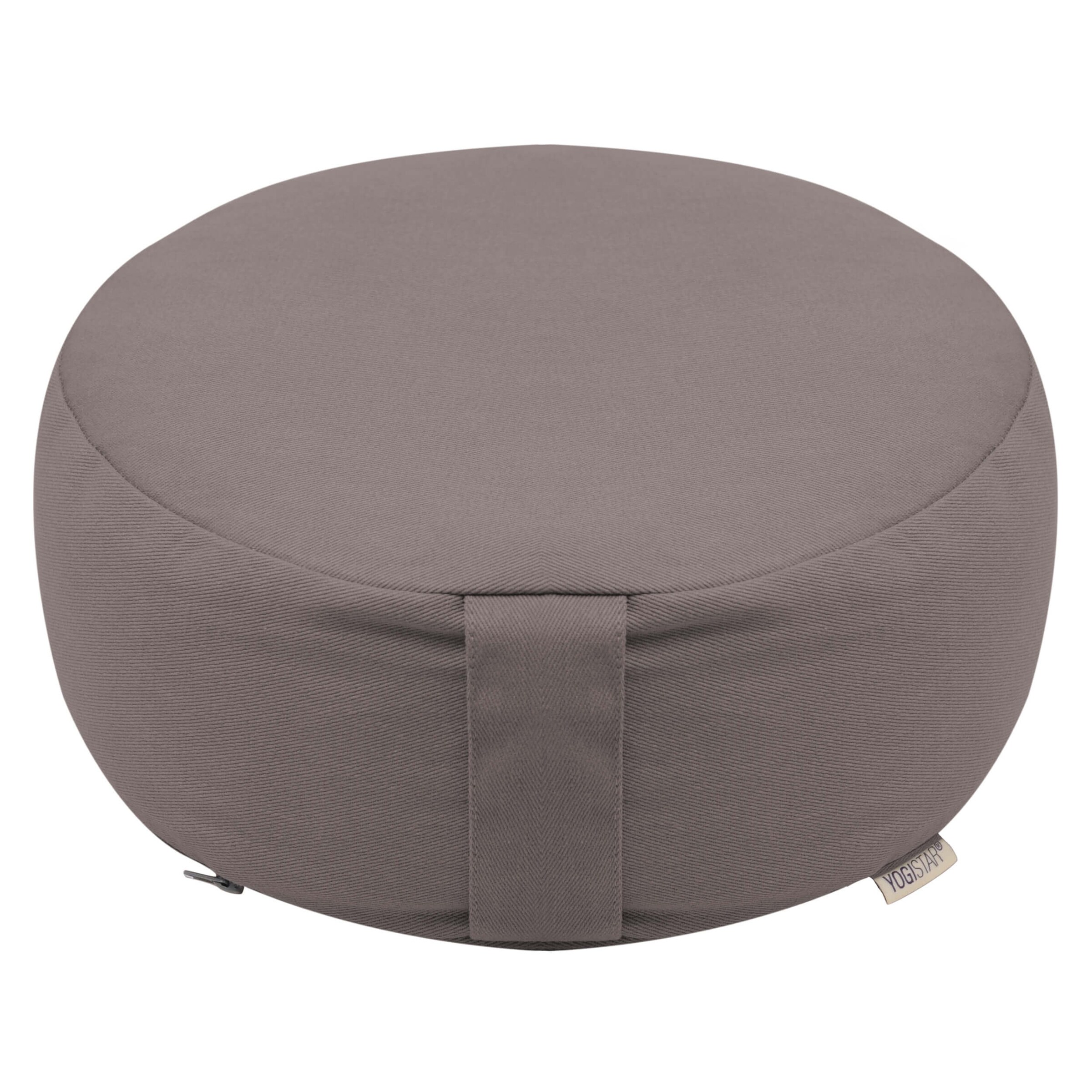 YOGISTAR.COM Pillow 'Dhyana' in Brown: front