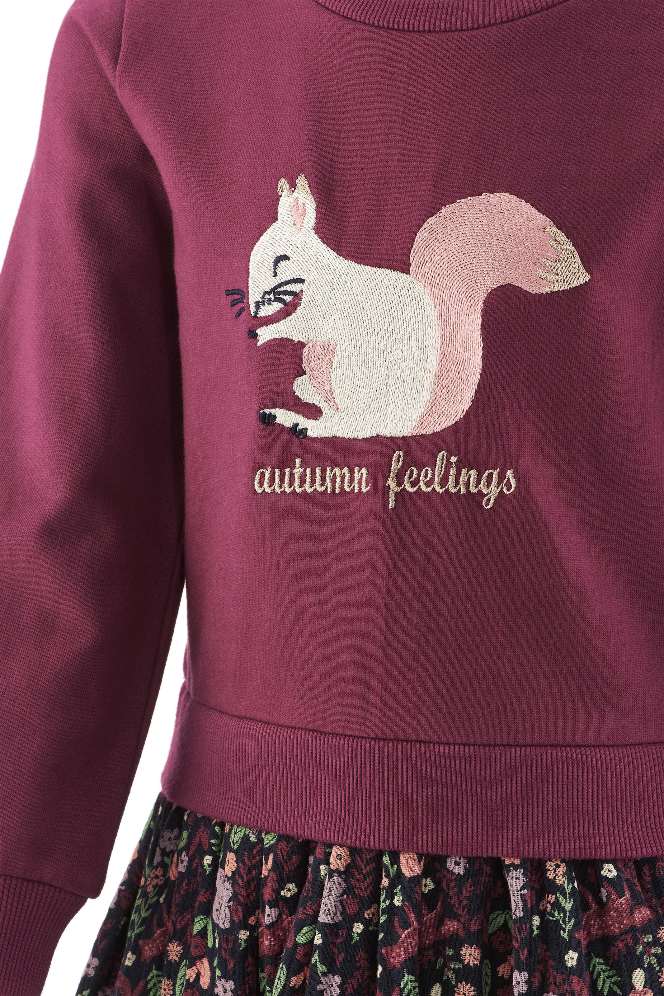 happy girls Kleit 'Eichhörnchen', värv punane