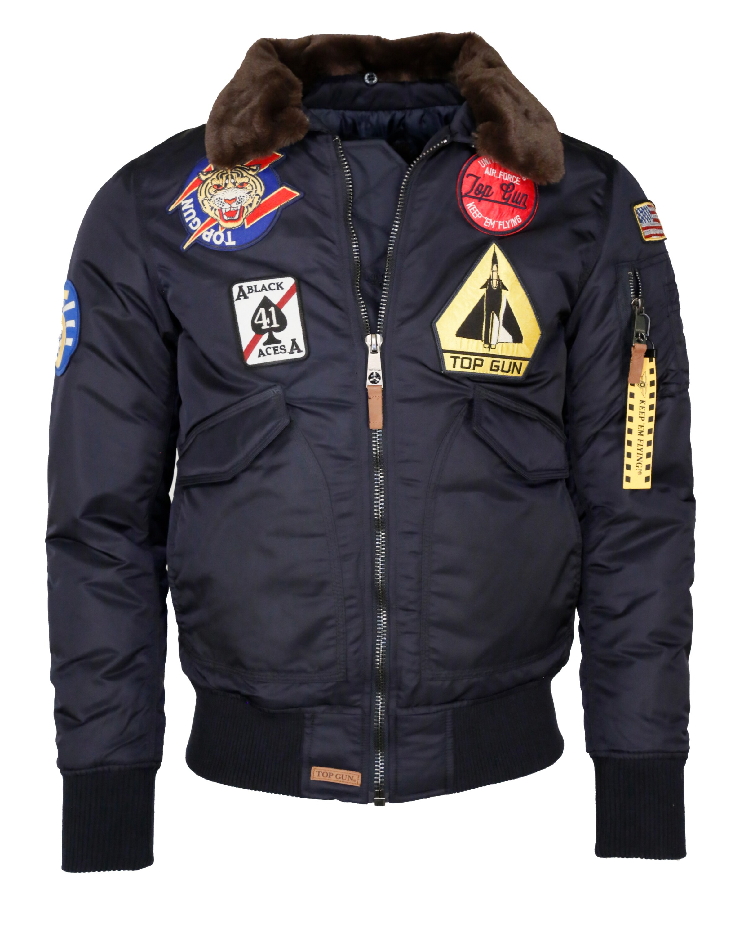 TOP GUN Tussenjas in Blauw: voorkant
