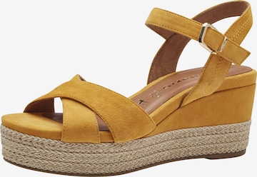 TAMARIS Strap Sandals in Yellow: front