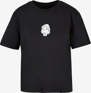 F4NT4STIC Shirt 'Heroes of Childhood Pinocchio Maybe Tomorrow' in Black: front