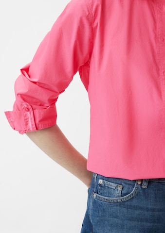 Camicia da donna di comma casual identity in rosa