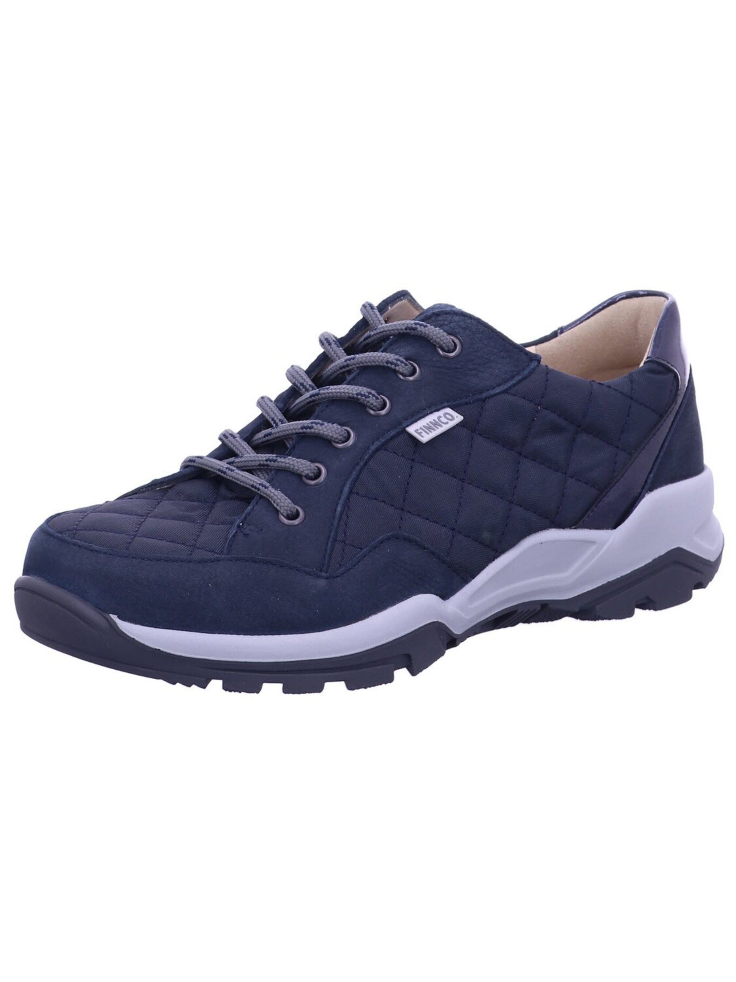 Finn Comfort Låg sneaker 'Sneaker Low Damen 03816 902492 Echtleder in blau' i blå: framsida