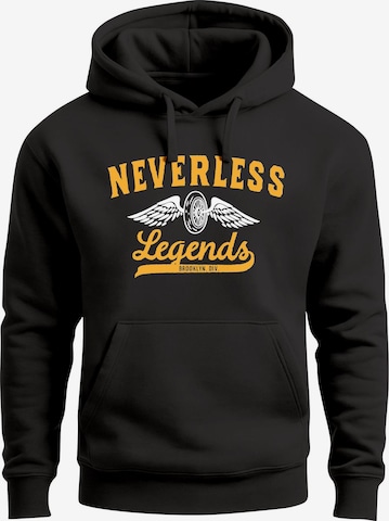 Neverless Sweatshirt 'Biker Legends' in Schwarz: Vorderseite