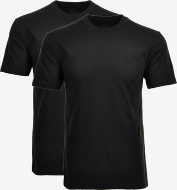 Ragman Shirt in Zwart: voorkant