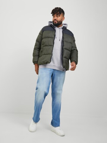 pilka Jack & Jones Plus Megztinis be užsegimo 'Bradley'