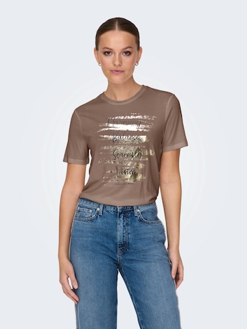 Tricou 'ONLFREE' de la ONLY pe gri: față
