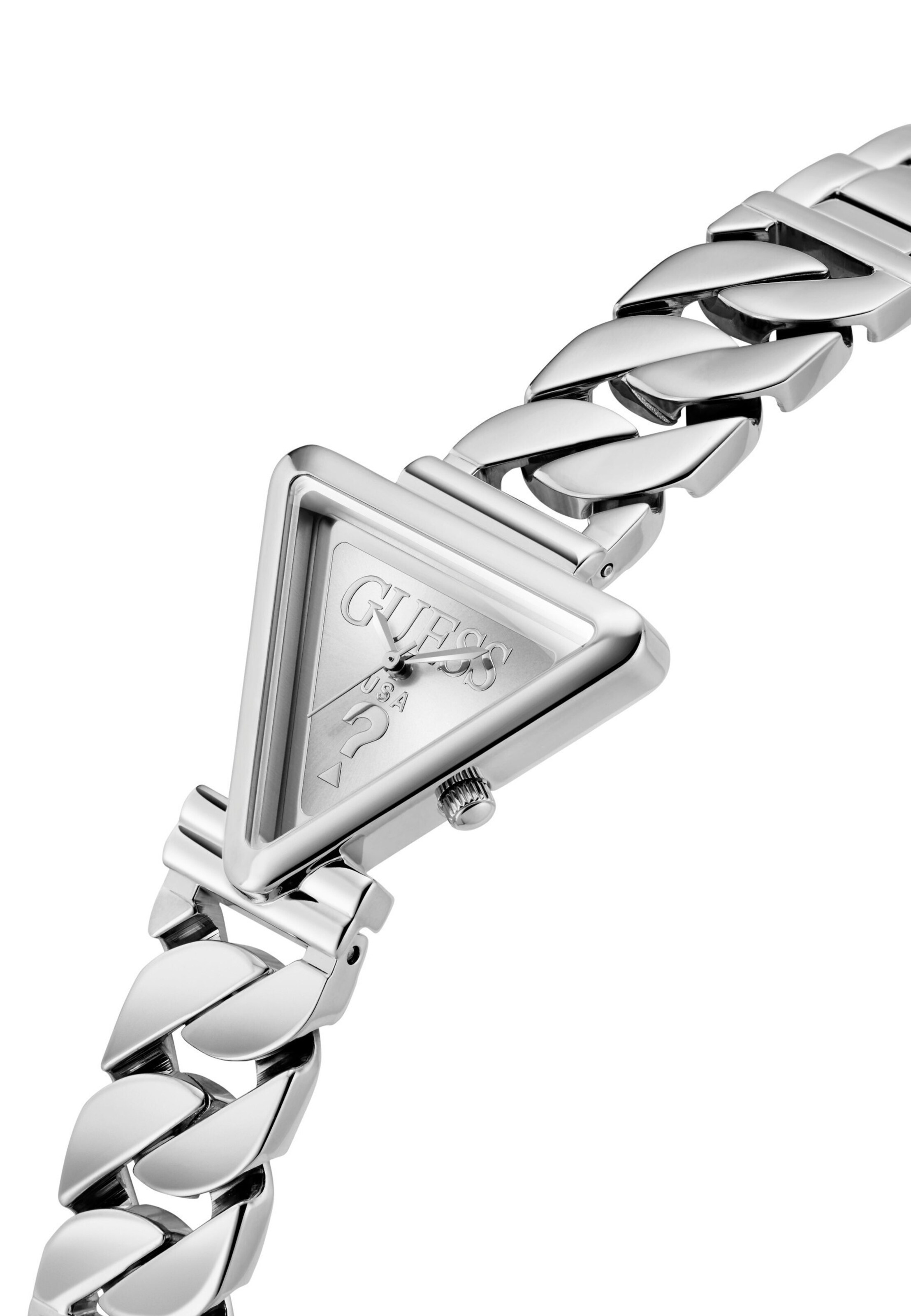GUESS Analoog horloge 'FAME' in Zilver
