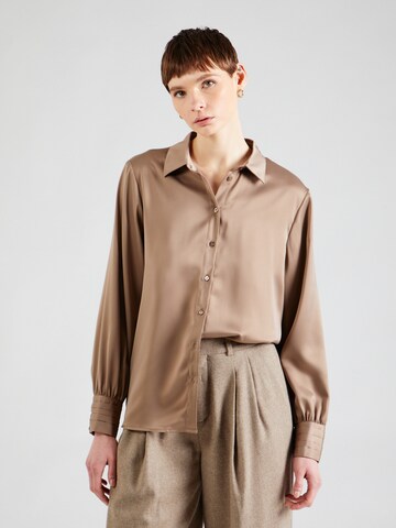 Y.A.S Blouse 'Pella' in Bruin: voorkant