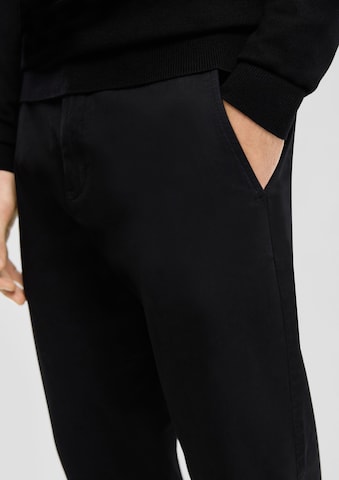Coupe slim Pantalon chino QS en noir