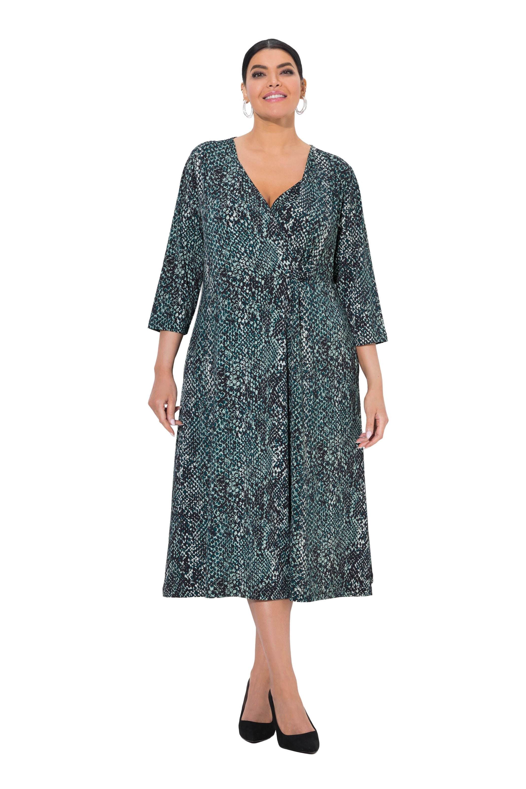 Robe Ulla Popken en vert : devant