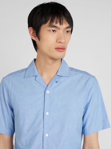 Only & Sons Slim fit Button Up Shirt 'ALVARO' in Blue
