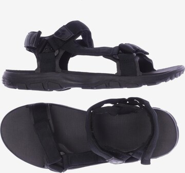 JACK WOLFSKIN Sandals & Slippers in 45,5 in Black: front