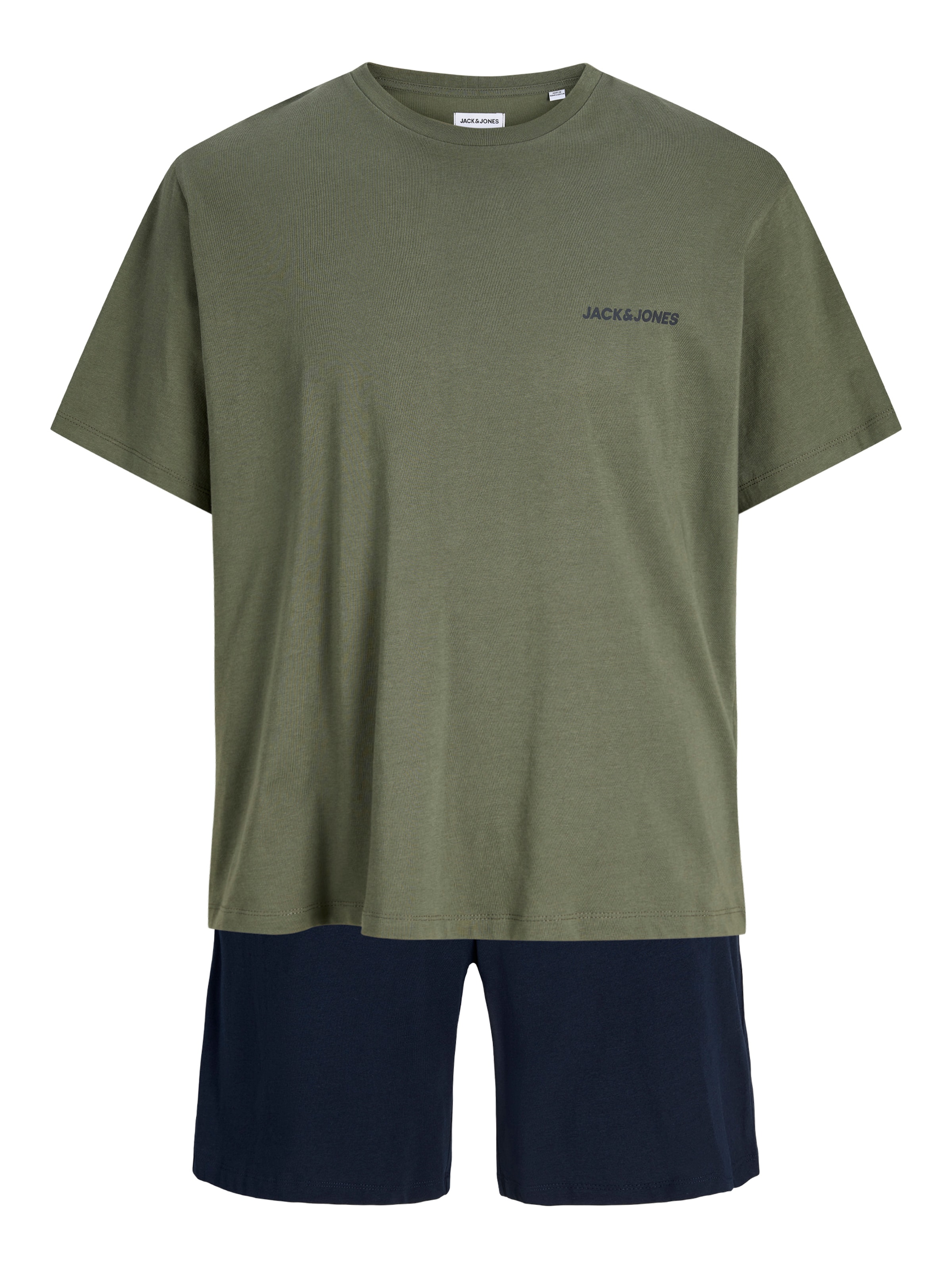 JACK & JONES - Pijama corto 'JACEVEREST' en verde: frente