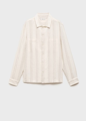MANGO MAN Regular fit Button Up Shirt 'Ibiza' in Beige