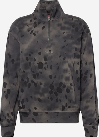 Sweat-shirt 'Dottas' HUGO Red en gris : devant