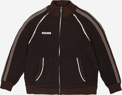 Prohibited Übergangsjacke in L in beige / creme / braun / dunkelbraun, Produktansicht