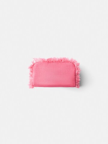 Bershka Toiletry bag in Pink