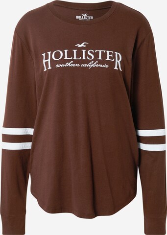 HOLLISTER - Camisa em castanho: frente