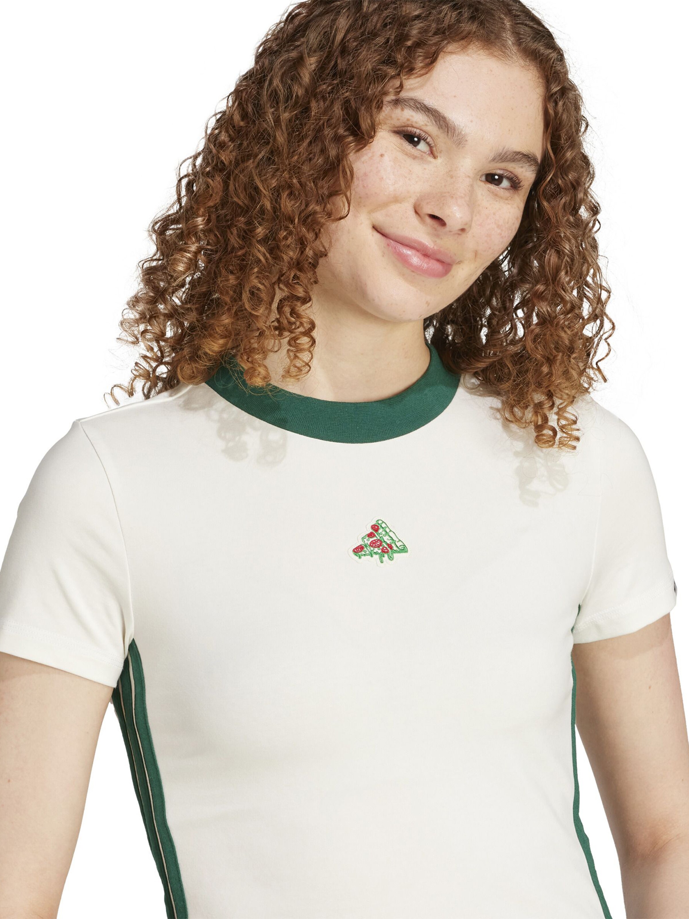 ADIDAS SPORTSWEAR Performance Shirt 'PIZZA' in White