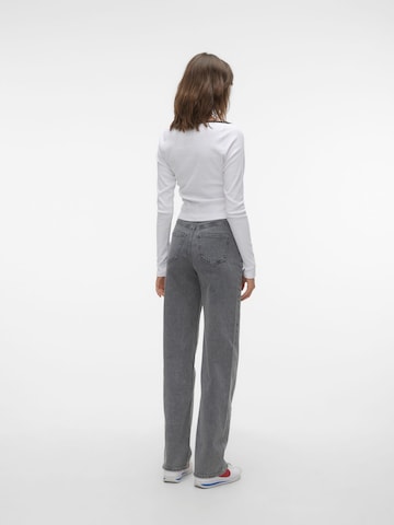 VERO MODA Szeroka nogawka Jeansy '10287304' w kolorze szary