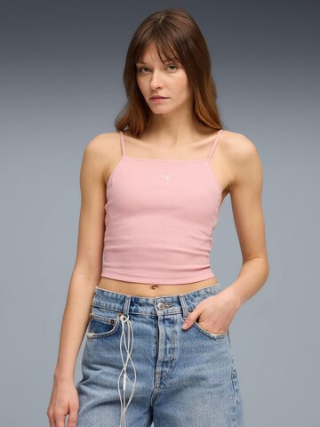 Top 'Puma Wardrobe Ess Ribbed Tank Top' di PUMA in rosa