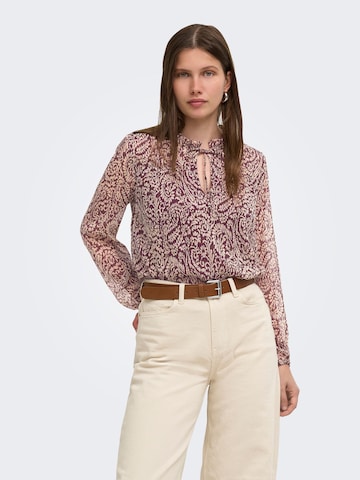 ONLY - Blusa en marrón: frente