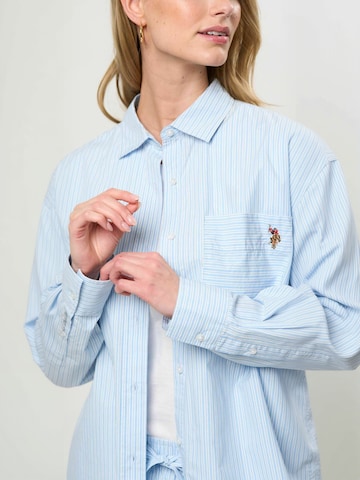 U.S. POLO ASSN. Shirt ' UWLiliena ' in Blauw