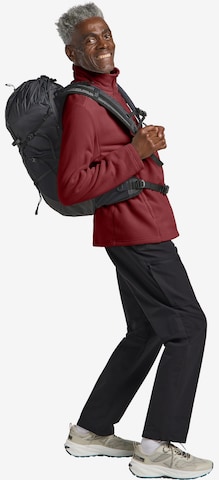 JACK WOLFSKIN Athletic Fleece Jacket 'Winterstein' in Red