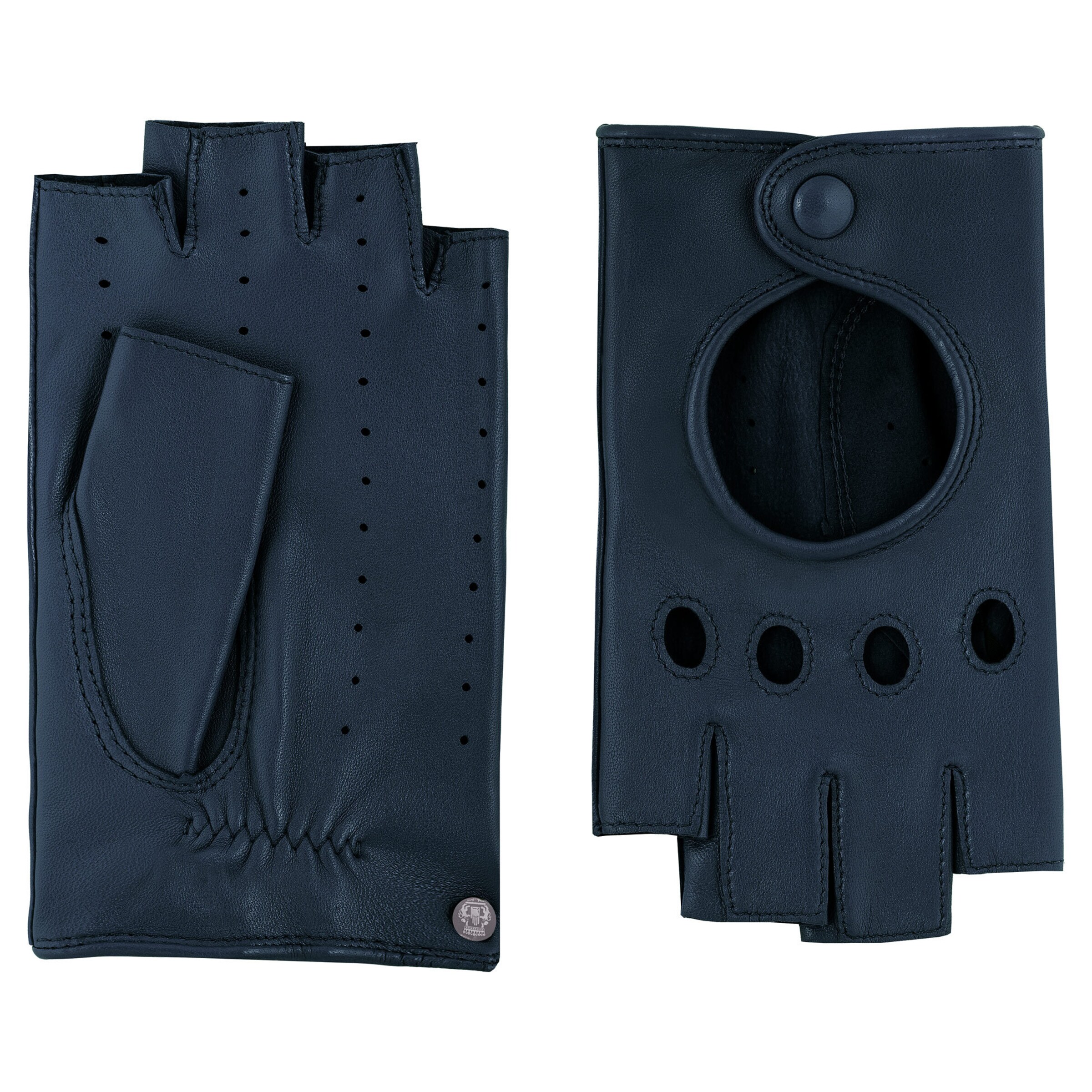 Roeckl Handschoenen met korte vingers 'FLORENZ AUTOFAHRER' in Blauw: voorkant