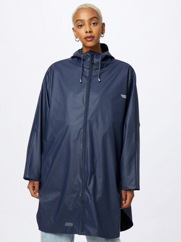 Weather Report Raincoat 'FLAME' in Blue: front