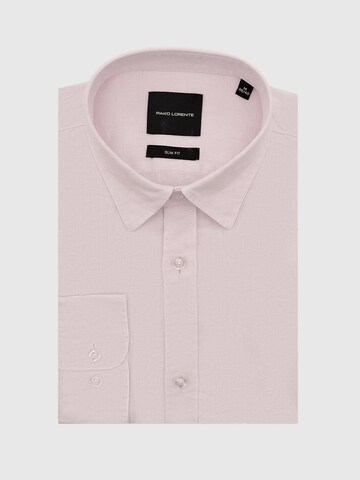 Pako Lorente Slim fit Koszula 'Lniana koszula męska w kolorze różowym Idealna na lato Pako Lorente roz. XL' w kolorze różowy