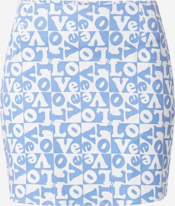 Motel Skirt in Blue: front