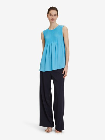 Betty Barclay Schlupfbluse mit Plissee in Blau